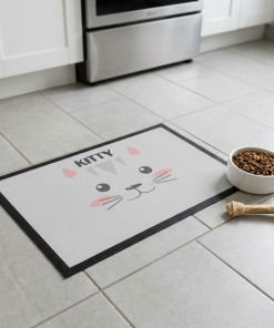 Alfombra personalizada para comedero de perro y gato - Imagen 4