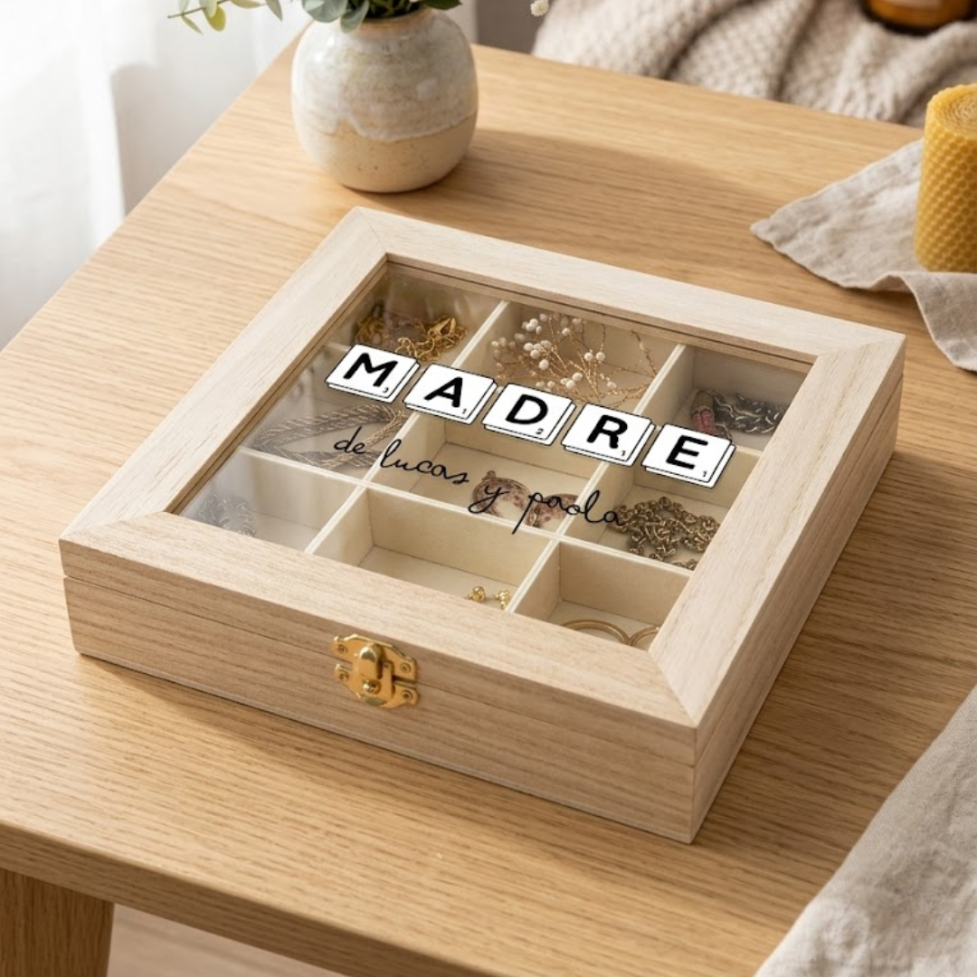 Cajas clasificadoras personalizadas de madera