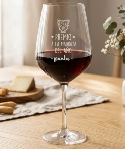Copa de vino personalizada