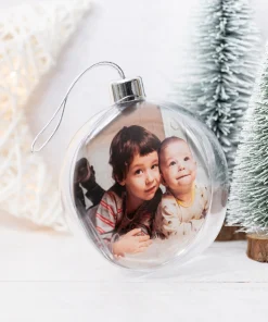 Bolas esféricas con fotos para el árbol de Navidad - Imagen 7