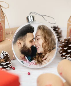 Bolas esféricas con fotos para el árbol de Navidad - Imagen 6