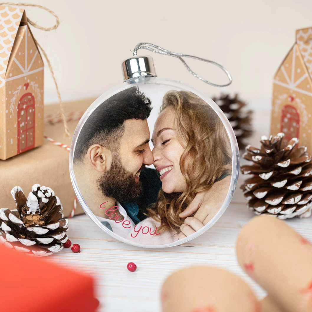 Bolas esféricas con fotos para el árbol de Navidad - Imagen 6