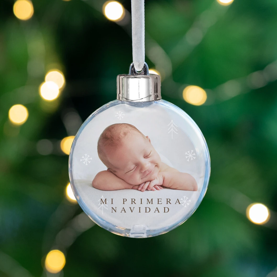 Pack de 4 bolas esféricas con fotos para el árbol de Navidad - Imagen 9