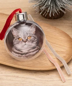 Pack de 4 bolas esféricas con fotos para el árbol de Navidad - Imagen 5