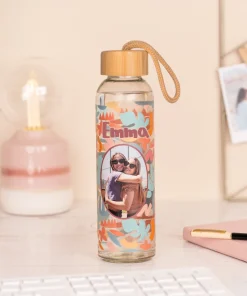 Botella de cristal personalizada