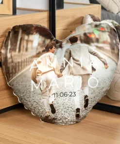 Cojín personalizado con forma de corazón - Imagen 3