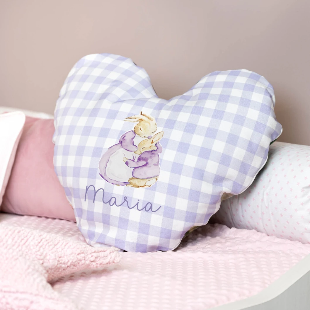 Cojín personalizado con forma de corazón - Imagen 2