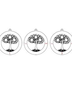 Colgante Árbol de la Vida grabado - Imagen 5