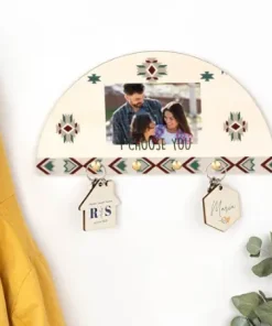 Cuelga llaves personalizado de madera para pared