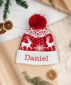 Gorro de invierno bordado