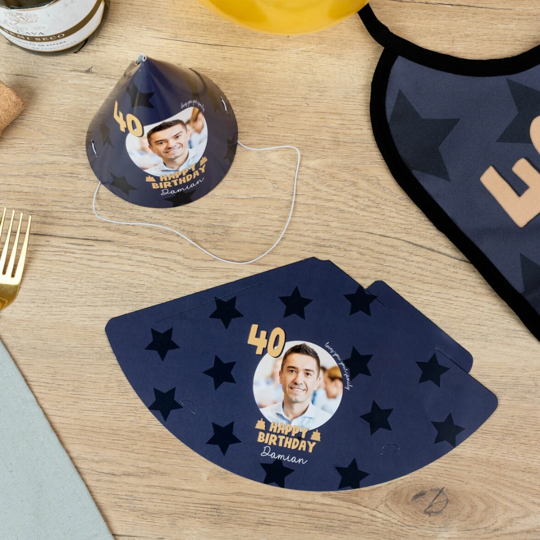 Gorros de cumpleaños personalizados - Imagen 4