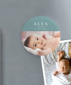 Imán redondo metálico personalizado