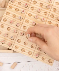 Alternative view of Juego sudoku personalizado de madera