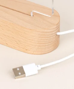 Alternative view of Lámparas personalizadas con base de madera
