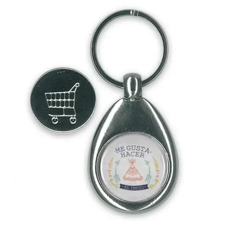 Llavero personalizado con moneda para carro - Imagen 5