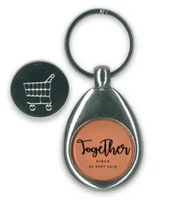 Llavero personalizado con moneda para carro - Imagen 6