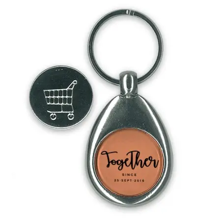 Llavero personalizado con moneda para carro - Imagen 6