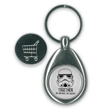Llavero personalizado con moneda para carro - Imagen 7