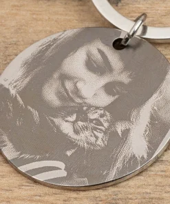 Llavero grabado con charms de gatos - Imagen 6