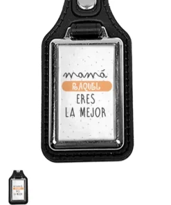 Llavero metálico personalizado con una banda de polipiel - Imagen 12