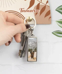 Llavero metálico alargado personalizado - Imagen 4