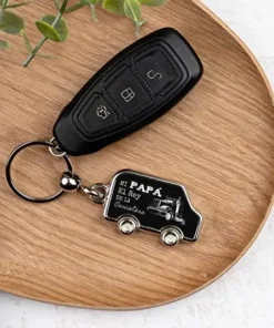 Llavero metálico personalizado con forma de coche - Imagen 8