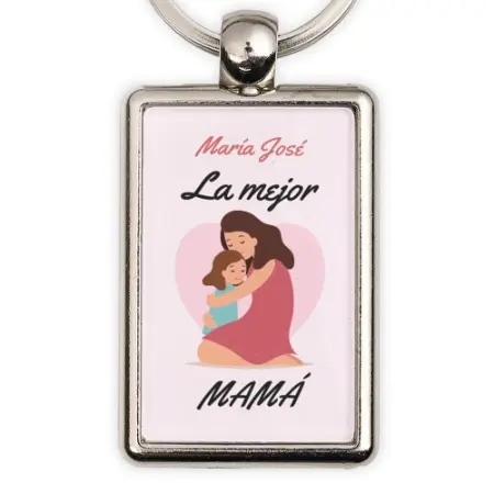 Llavero personalizado metálico rectangular - Imagen 6
