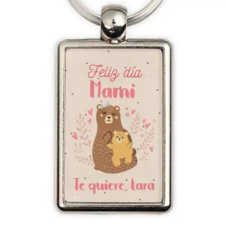 Llavero personalizado metálico rectangular - Imagen 9