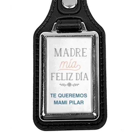 Llavero metálico personalizado con una banda de polipiel - Imagen 10