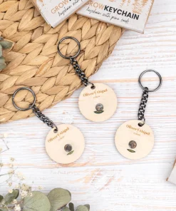 Llavero personalizado de madera con semillas - Imagen 5