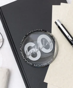 Lupa pisapapeles personalizado de cristal