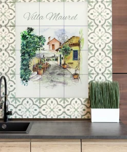 Alternative view of Mosaico de azulejos personalizados