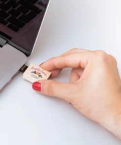 Pendrive usb madera plano personalizado - Imagen 7