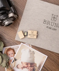 Pendrive usb madera plano personalizado - Imagen 6