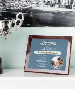 Placa conmemorativa personalizada de caoba - Imagen 16