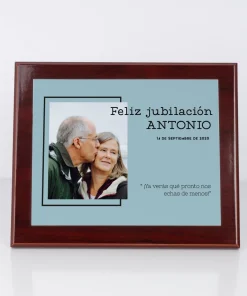 Placa conmemorativa personalizada de caoba - Imagen 10