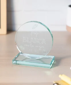 Trofeos de cristal personalizados
