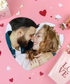 Alternative view of Puzzle personalizado con forma de corazón