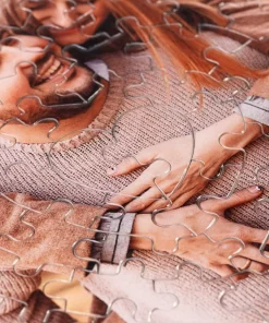 Alternative view of Puzzles personalizados enmarcados corazón