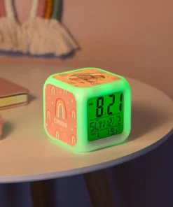 Reloj despertador digital cubo personalizado