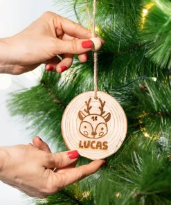 Rodaja madera personalizada para colgar - Imagen 7