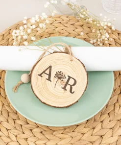 Rodaja madera personalizada para colgar - Imagen 5