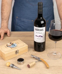 Set de accesorios para vino con estuche personalizado - Imagen 4