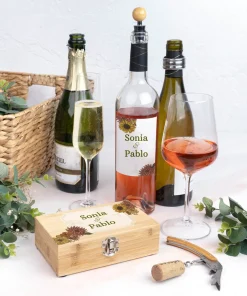 Alternative view of Set de accesorios para vino con estuche personalizado