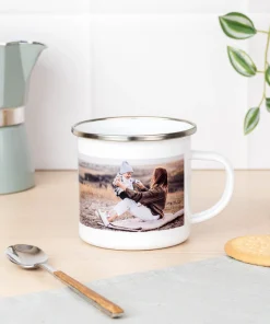 Taza esmaltada personalizada