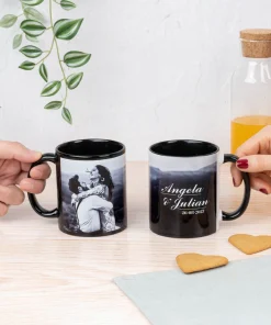 Alternative view of Taza negra personalizada