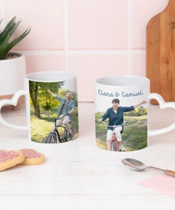 Taza personalizada con asa de corazón - Imagen 5
