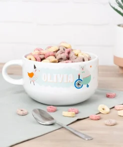 Tazón desayuno personalizado con asa