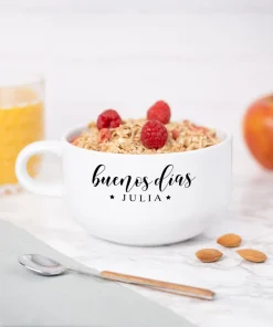 Tazón desayuno personalizado con asa - Imagen 2