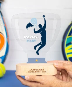 Trofeo de metacrilato personalizado con base de madera - Imagen 52